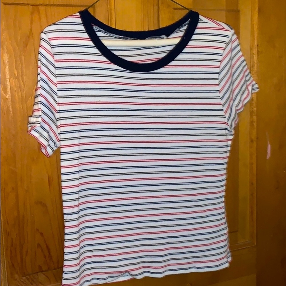 red white and blue tee